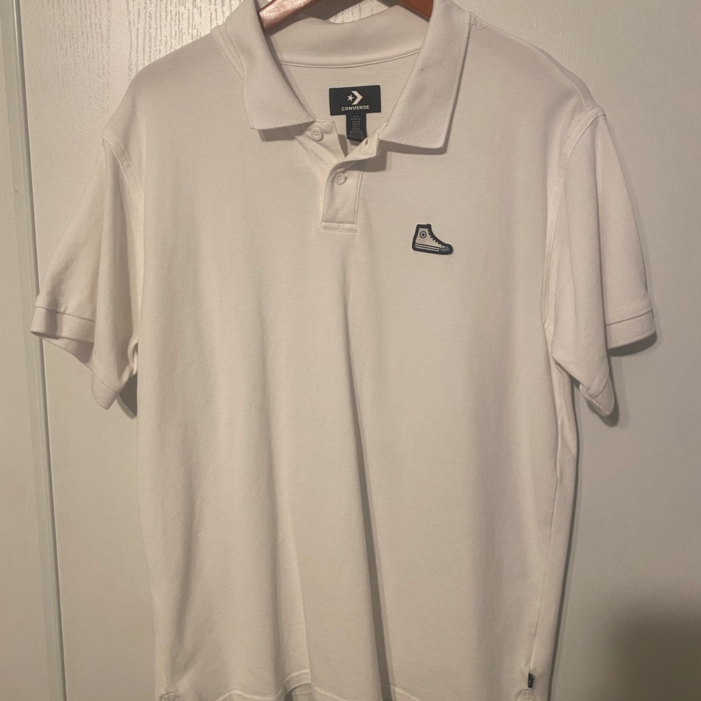 CONVERSE POLO WHITE SHIRT